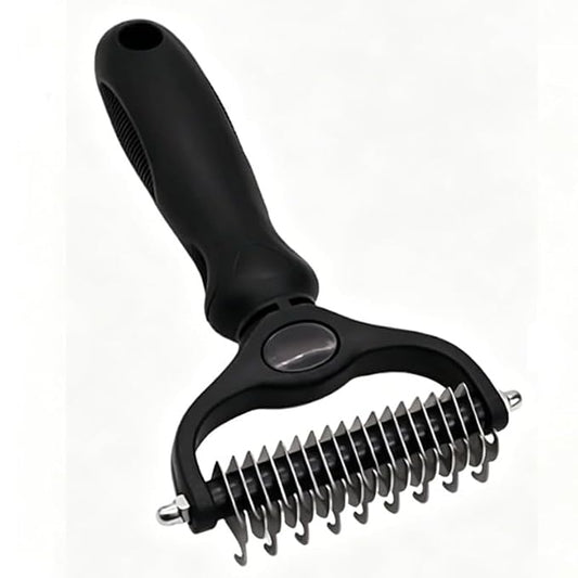 acssart Pet Grooming Brush Original - Pet Pro Grooming Tool, Deshedding for Cats & Dogs (Black)