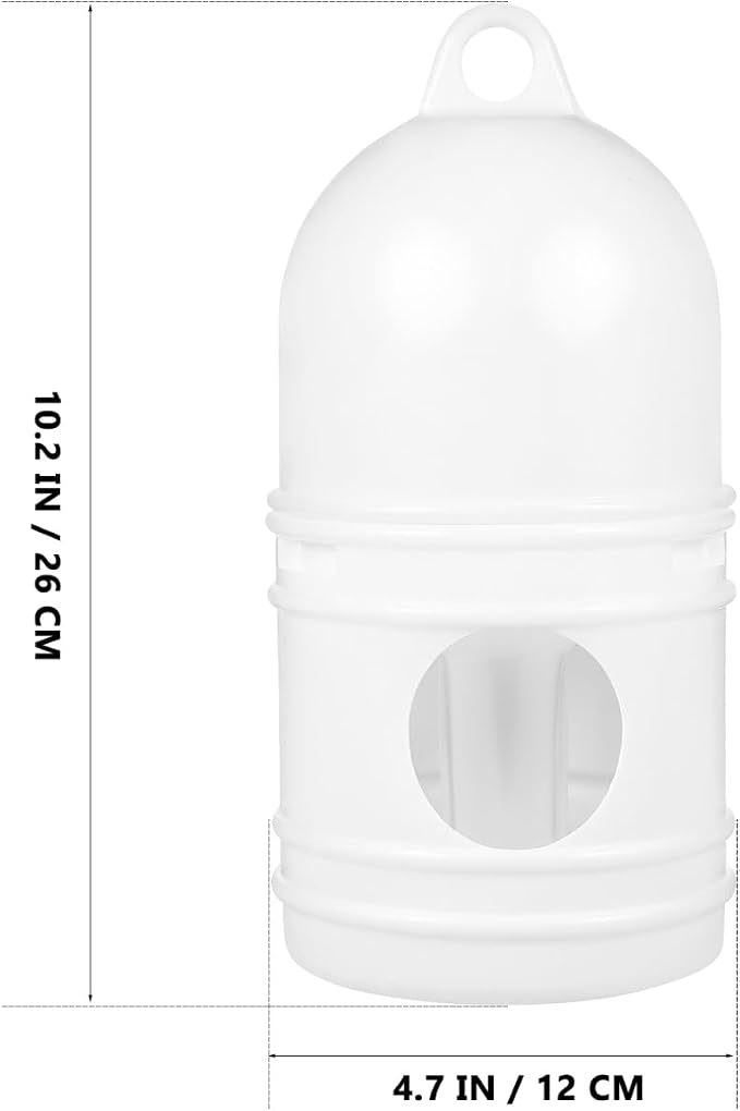 Pigeon Water Dispenser 2-Pack 9.44X4.72X4.72 Inch Birds Water Feeder Cup Clean Safe Pet Bird Waterer for Cage Feeding
