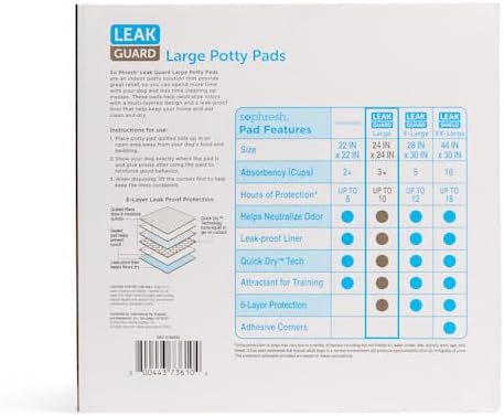 So Phresh by Petco Large Leak Guard Quilted Potty Pads Count of 200