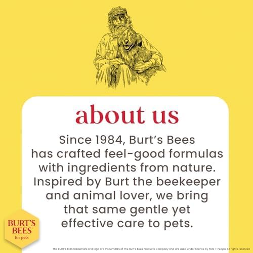 Burt's Bees for Pets Tear Stain Remover for Dogs with Chamomile, 99.9% Natural Origin Formula, Gently Cleanses Eye Area and Removes Debris, Safe for Dogs and Puppies, Cruelty-Free, 4 Fl Oz - 24 Pack