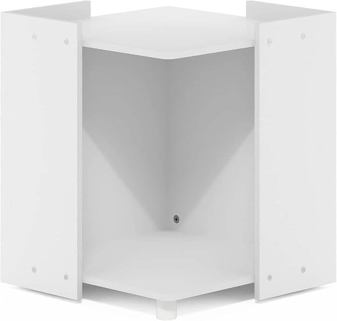 Furinno Peli Litter Box Enclosure, Solid White