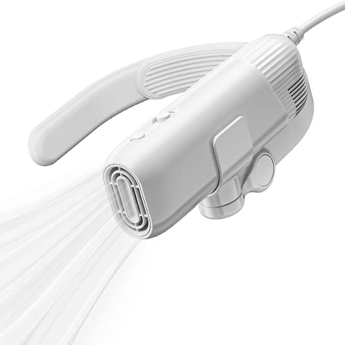 Pet Neck Dryer,110,000 RPM Brushless High-Speed Blower for Dogs and Cats,Pet Hair Dryer with 3 Speeds & 3 Temp for Grooming