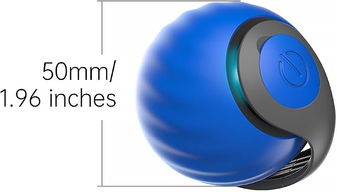 Interactive Cat Ball Cat Toy with Tail, Fast Rolling Ball (Blue)