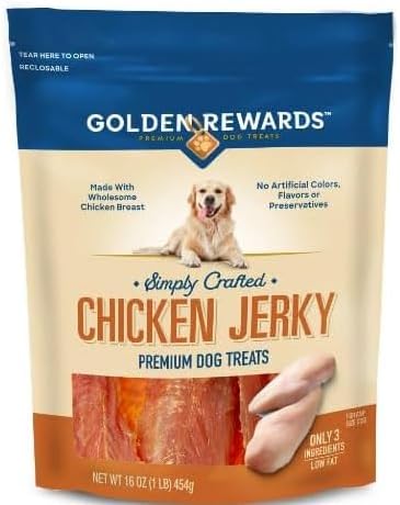 San Distributor GR Chicken Flavor Premium Dry Jerky Treats for All Dogs, 16 oz (Pack of 2)