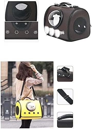 OLOTU Pet Backpack Soft Side Pet Carrier, Airline-Approved Ventilate Transparent Capsule Cat Carrier, Lightweight Portable Cat Backpack Carrier Spacious