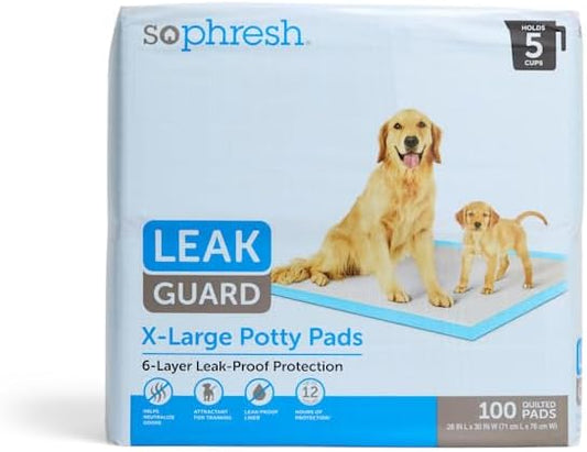 So Phresh by Petco X-Large Leak Guard Quilted Potty Pads Count of 100