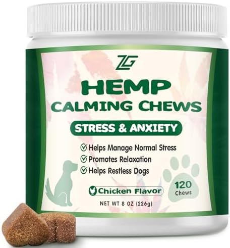 Calming Chews for Dogs, Soft Chews Treats Helps with Anxiеty Rеlief, Separation, Barking, Fireworks, Travel, Composure, Travel