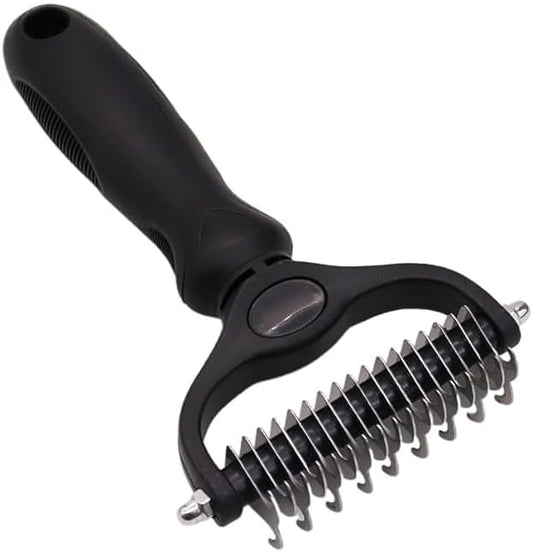SWZEC acssart pet Grooming Brush Original - Pet Pro Grooming Tool (Black,X2PCS)