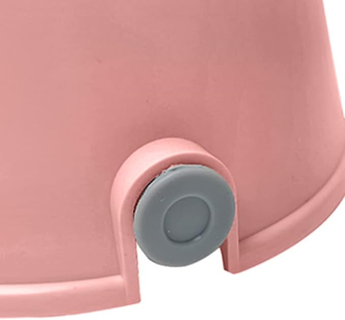Hotumn Pet Standing Water Dispenser Splash-Proof Cat Dog Standing Drinking Bowl Height Adjustable with Detachable Pole Automatically Feeding Water Anti-Spill for Puppy Dog Cat Small Pet (Pink&Grey)