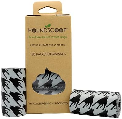 120-Count Pet Waste Bags - 8 Refill 15 Bag Rolls - Unscented