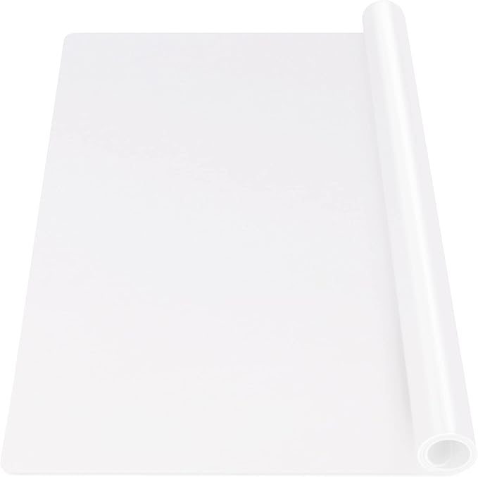 Gartful Extra Large Transparent Silicone Mat, 1.8mm Thick Heat Resistant Countertop Protector, 31.5 x 23.6 inches Silicone Sheet for Crafts Resin Jewelry Casting Mat Pad, Nonstick Table Placemat
