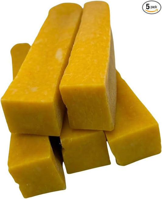 Natural Mango Flavor Yak Cheese Dog Chews, Long-Lasting, Large, 1 Pound, 5 Pieces
