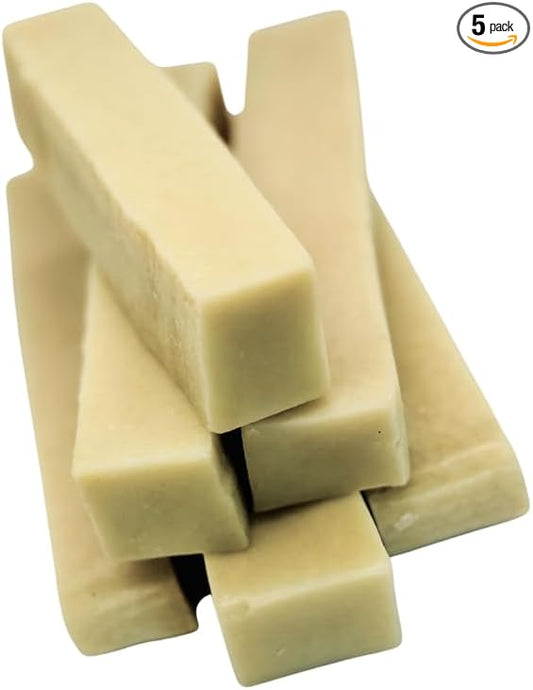 Natural Coconut Flavor Yak Cheese Dog Chews, Long-Lasting, Large, 1 Pound, 5 Pieces
