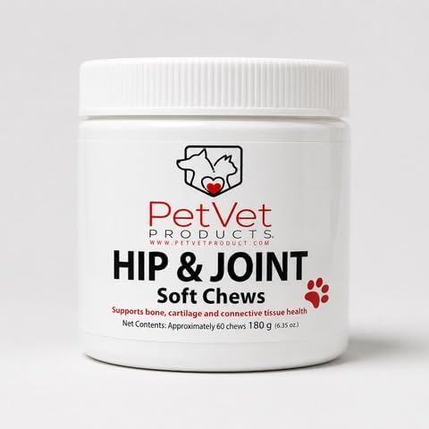 Dog Hip and Joint Supplement - Glucosamine for Dogs (Beef Liver, 60 Chews) - Dog Joint Supplement with MSM, Chondroitin, Vet Approved Dog Vitamins -Mobility Joint Pain Supplements