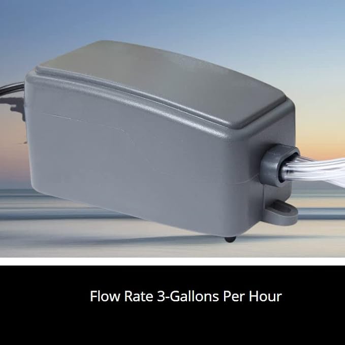 Koller Products Aqua Lift Dosing Pump 3 GPH Flow Rate, Gray (AQ1137)
