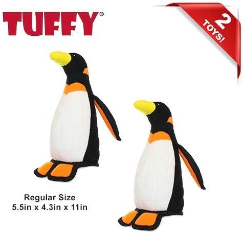TUFFY® - 2 Pack Original : Penguin Dog Toy : : Ultra Durable Plush Toy with Multiple Layers & Reinforced Seams, Washable and Floats, Original Construction