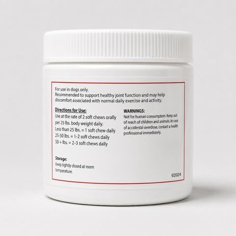 Dog Hip and Joint Supplement - Glucosamine for Dogs (Beef Liver, 60 Chews) - Dog Joint Supplement with MSM, Chondroitin, Vet Approved Dog Vitamins -Mobility Joint Pain Supplements