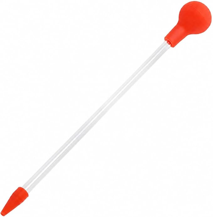 Aquarium Choice Coral Feeder Long Syringe Tube Liquid Fertilizer Feeder SPS HPS Marine Reef Coral Feeder Tool Fish Excreta Cleaner Precise spot Feeding Tube 18.3 Inch Long