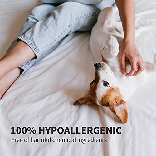 HYPONIC Hypoallergenic Premium Dog Shampoo - Deodorizing, Sensitive Skin, Detangling (White Coats & Brightening (50.7 oz))