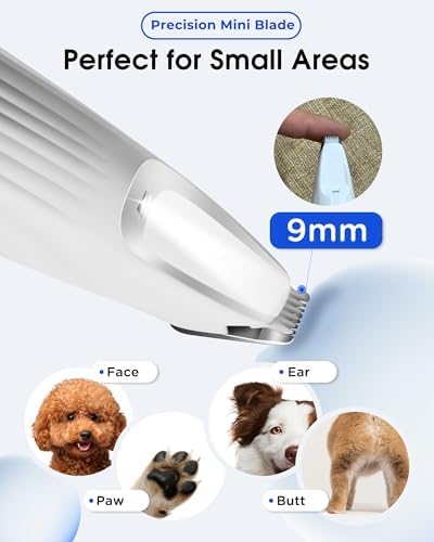 FURBONA Upgraded Dog Paw Trimmer and Dog Nail Grinder Bundle