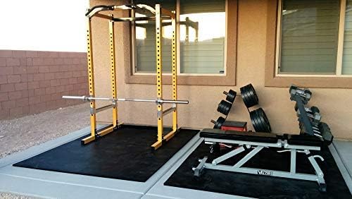 American Floor Mats - Horse/Stable Mats - Heavy Duty Stall Mats - Thick, Durable Rubber Flooring Solid Black 3/8" Thick - 4' x 10' Mat