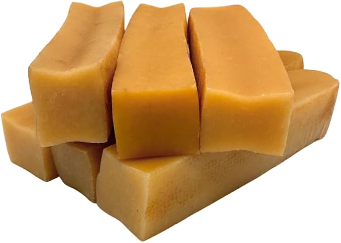 Premium Yak Cheese Himalayan Dog Chews - Natural Yak Chews for Large and Small Dogs - Yak Milk Dog Chew - Long-Lasting Treats Aggressive Chewers - Medium, 1 Pounds (6 Pieces)