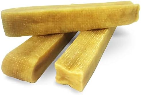EcoKind Yak Cheese Himalayan Dog Chews, Yak Chews for Large Dogs, Long Lasting Bone for Aggressive Chewers, Only 3 Ingredients, Natural High Protein Treats, No Additives, Lactose Free, Large - 3 Chews