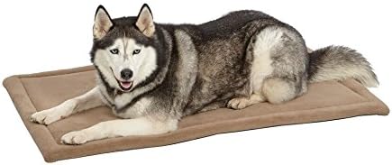 MidWest Homes for Pets XL QuietTime Taupe Micro Terry Pet Bed, Ultra-Soft & Cushioned Crate Pad for 48-inch Crates, Machine Washable