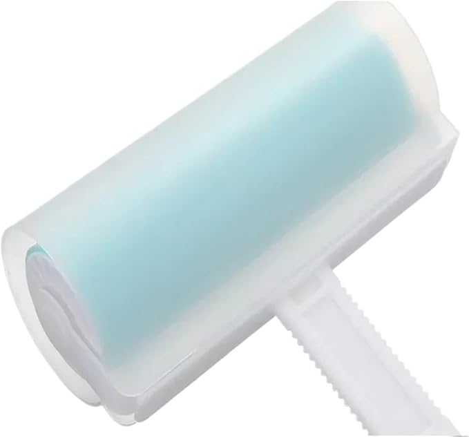 Portable Hair Rolle Clothes Pet Sticky Roller,Washable Reusable Household Cleaning(Blue)