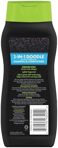 FURminator Doodle Bundle | FURminator 2-in-1 Doodle Grooming Tool for Dogs, 2-in-1 Ultra Premium Shampoo & Conditioner 16oz & deTangling Leave-in Conditioner Spray 8.5oz