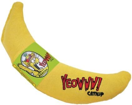 2-Pack YEOWWW! Organic Catnip 3-Toy Variety Pack with Cigar, Banana, and Rainbow