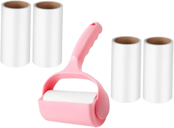Beaupretty 5sets Portable Pet Lint Roller Hair for Clothes Furniture and Bedding Lightweight and Convenient Cleaning Tool Cover and Dust Cap for Dog and Cat Hair Removal