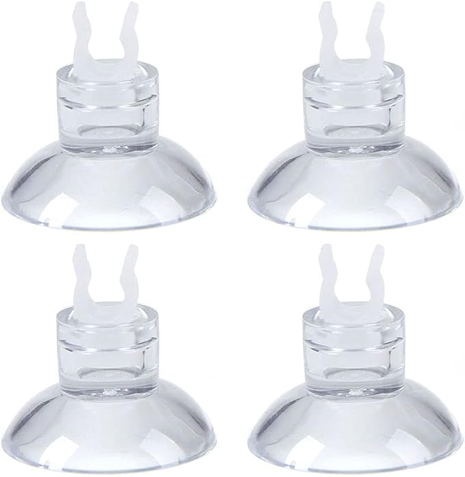 ALEGI 4pcs Large Aquarium Sponge Filter with Suction Cups, Check Valves for Breeding Fry Betta Shrimp Fish Tank (Small up to 10-20Gal 4 Pcs)