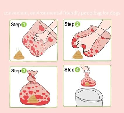 540 Biodegradable Pet Poop Bags (36 Rolls) - 9x13 Inch XL Cat Print Waste Bags for Dogs & Cats - Leak-Proof, Ultra-Thick, Scented with Leash Dispenser & Carabiner Clip, Pink