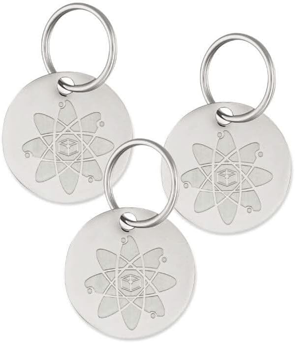 Shield Tag - Natural Flea & Tick Repellent Collar Tag for Dogs & Cats - Waterproof, Lasts 12 Months - Stainless Steel Pendant - Regular Tag (3Pack)
