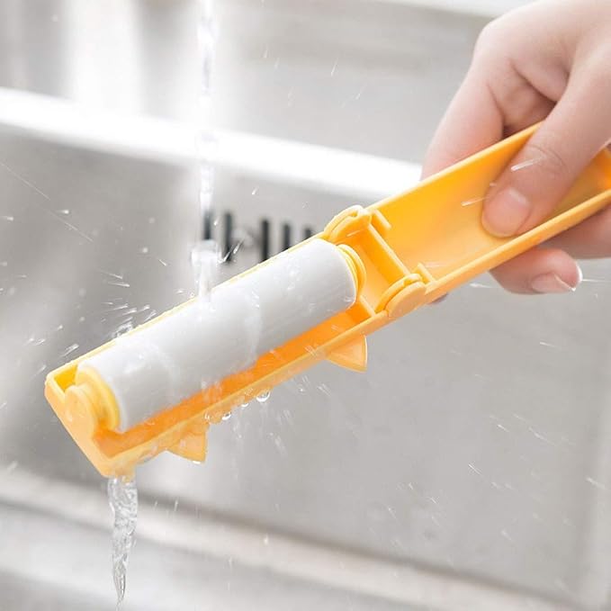 Portable Lint Remover Reusable Clothes Cleaner Pet Hair Sticky Roller Brush Fabric Shaver(OneColor)