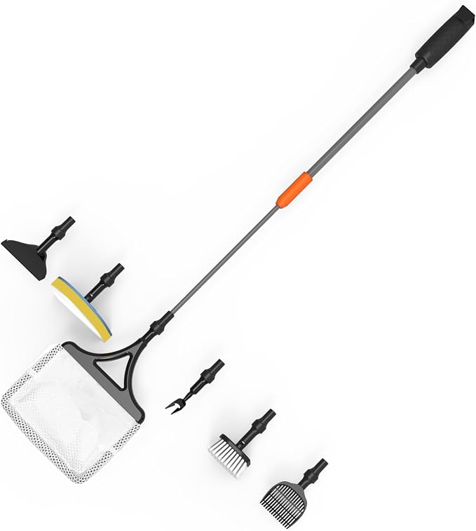 SEAOURA Aquarium Cleaner Tool with Aquarium Magnetic Cleaner & 7-in-1 Aquarium Cleaning Kit