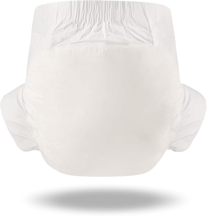 CutiePlusU Disposable Diaper Protective Underwear Absorbent Briefs Dry Surface- White 10 Pieces (Large 36"-46")