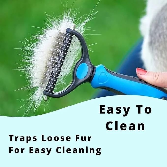 Nvroome ShdAway Professional Deshedding Tool - 2026 New Undercoat Rake Pet Brush Removes Tangles Knots (Green)