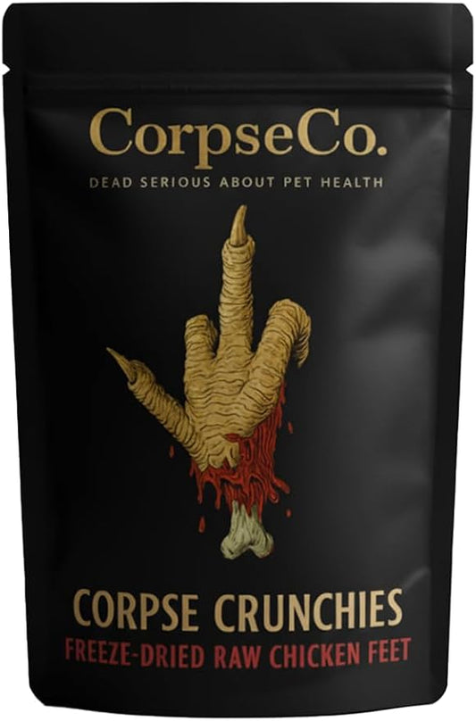 Freeze-Dried Raw Dog Treats | Chicken Feet | Single Ingredient, High Protein, Corpse Crunchies | 100% Natural. 0% Alive. (5.5 oz)