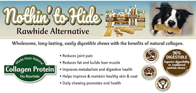 Fieldcrest Farms Nothin to Hide Flip Chips Chews for Dogs - All Natural Rawhide Alternative Treats for Dogs, Chicken, Beef or Peanut Butter Flavor Snack for All Breed Dogs (Chicken, 8.5 Oz)
