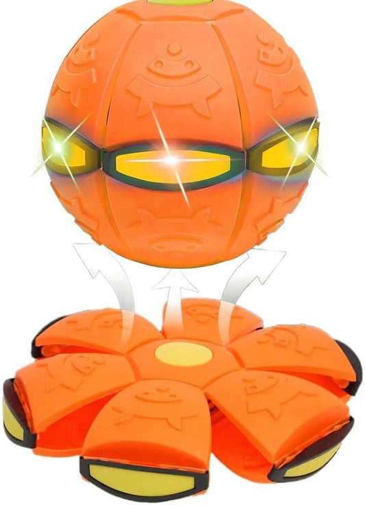 2-in-1 Dual Form Freely Switchable Magic Bouncing Ball Toy with Six Light Suitable for Indoor & Outdoor