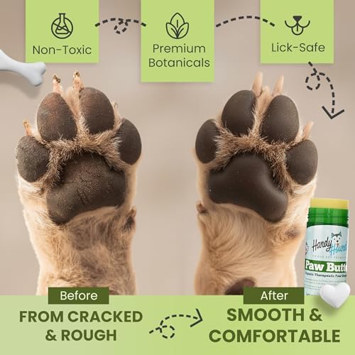 Handy Hound Paw Butter and SnoutScreen Dog Balm Bundle, Natural Paw and Snout Care for Dry Paws, Noses, Ears, Bare Spots and Sun-Exposed Outdoor Areas, Made in USA