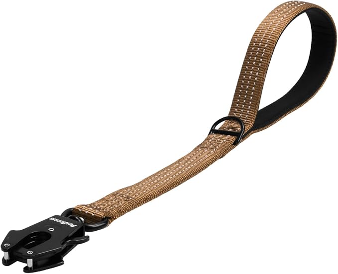 PetBonus Heavy Duty 18 Inch Short Dog Leash and 2-Pack Large Silicone Collapsible Dog Bowls
