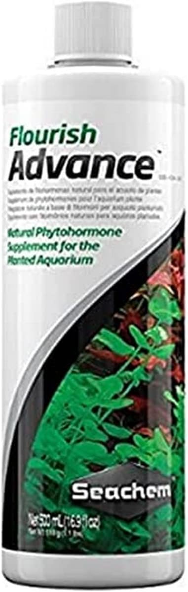 Seachem Flourish Tabs Growth Supplement - Aquatic Plant Stimulant 40 ct & Flourish Advance Growth Supplement - Aquatic Plant Aid 500 ml
