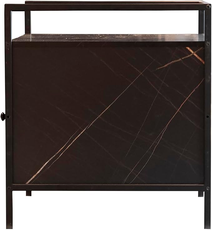 Pet Crate Cat Washroom Hidden Cat Litter Box Enclosure Furniture Nightstand with Cat Scratch Pad for Pet Home Decoration Brown One Size