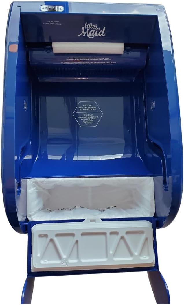 EcoLeo, Compatible with LitterMaid & Nature's Miracle Waste Receptacles, 60 Refill Bags with Handles, Cornstarch, Use in Self-Cleaning Litter Box Waste Trays
