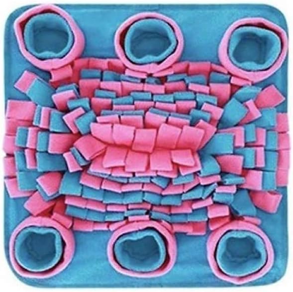Interactive Dog Snuffle Mat for Mental Stimulation and Enrichment for Dogs Pigs Rabbits Cats and Other Small Animals Encourages Natural Foraging Skills and Stress Relief
