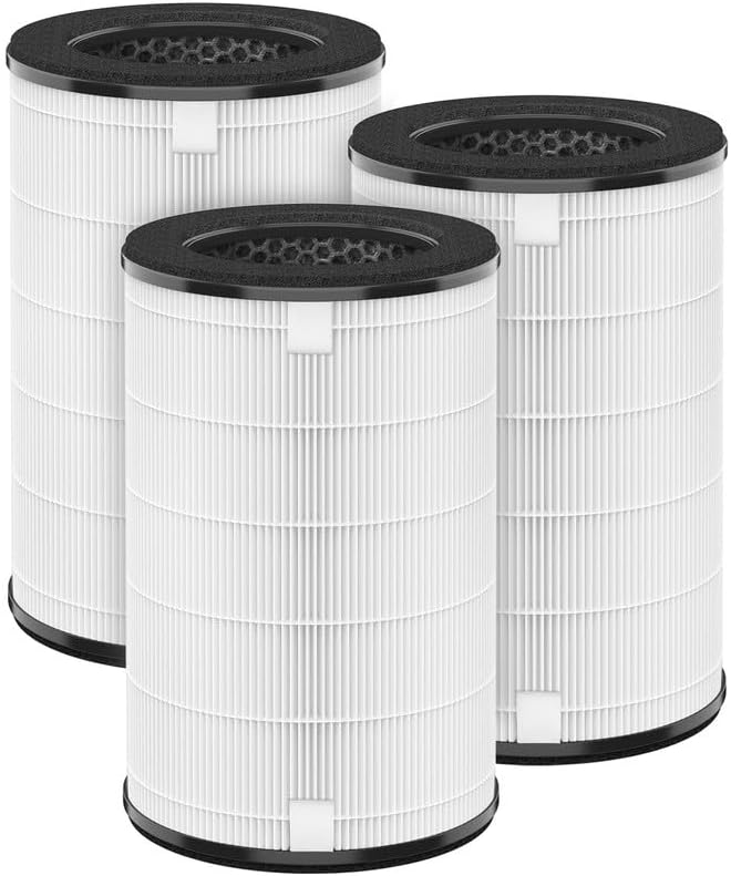 AP-T45 AP-T40FL Replacement Filter Compatible with 1461901 HoMedics Air Purifier Filter Replacement for AP-T45 TotalClean 5 in 1 Model AP-T40 AP-T40WT AP-T40WTAR AP-T45WT H13 True HEPA Filters, 3-Pack