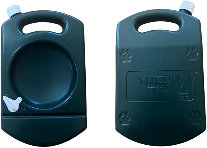 Dog & Field AQUABOWL Original 2L – Cat and Dog Water Bowl for Walking, Training or Days Out, Lightweight & Portable Dog Water Bottle, All in One Travel Water Bowl